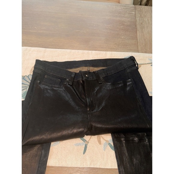 Rag & Bone Leather‎ Coated Skinny Jeans Dark Wash Denim Pants Size 30 - Picture 11 of 13